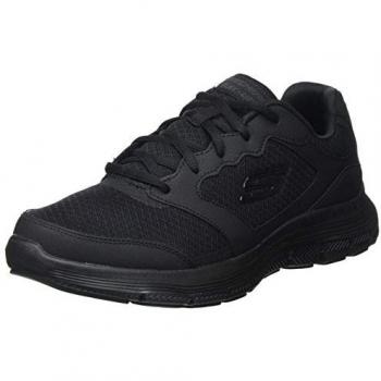 Skechers FLEX ADVANTAGE 4.0 Halbschuh für Herren, schwarz, Schnürschuh, Gr. 47,5