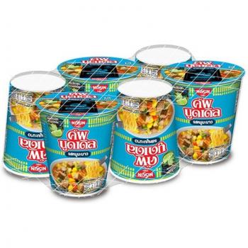 Nissin Nouilles Instantanées Saveur Porc et Citron Vert
