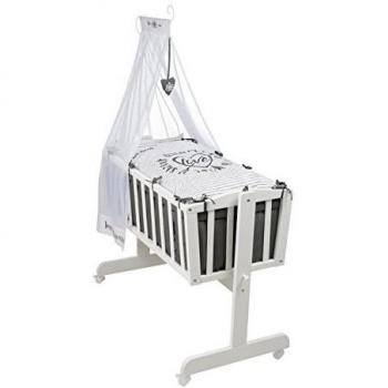 Roba Holz-Babywiege 'Rock Star Baby 3' in weiß