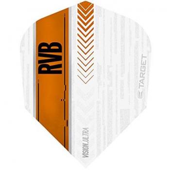 Target 100Dardos Ultra White Orange Plumas