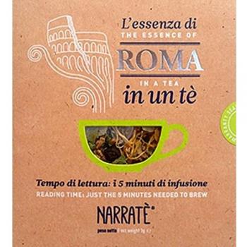 L'essenza di Roma in un tè. Tempo di lettura: i 5 minuti di infusione-The essence of Rome in a tea. Reading time: just the 5 minutes needed to brew. Ediz. bilingue. Con tea bag
