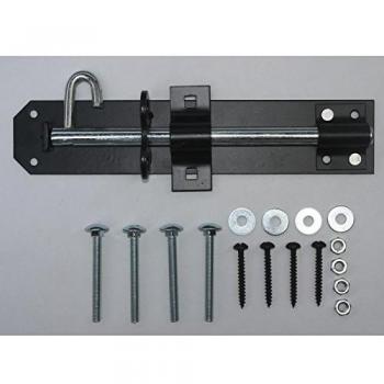 GateMate® Brenton Padbolt, Epoxy Black, 12x200mm (8x1/2)