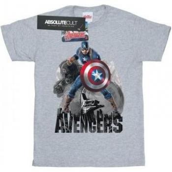 Marvel Men's Captain America Action Graphic Tee