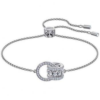 Swarovski Pulsera Further Baño de Rodio para Mujer