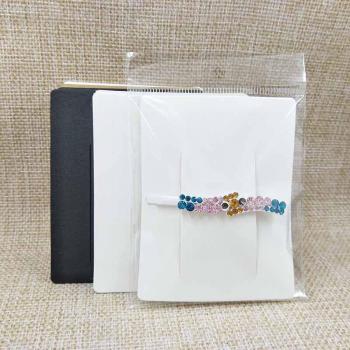 Blank Hair Clip Display Cards