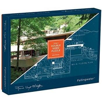 Frank Lloyd Wright Fallingwater 2-Sided 500 Piece Puzzle