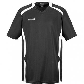 Offenheits-Shooting-Top Spalding Basketballshirt in Schwarz und Weiß S