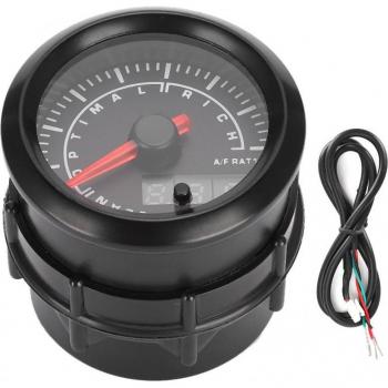 Medidor de Relación de Combustible y Aire 52mm, LED, 7 Colores, 12V