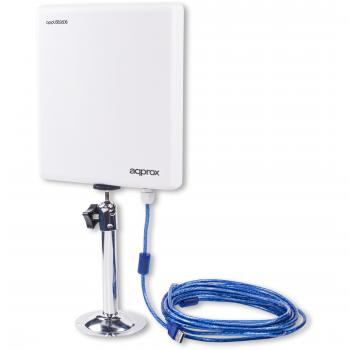 WIFI USB 150MB APPROX FORATO ANTENA EXTERIOR 26dBi + 2W DE