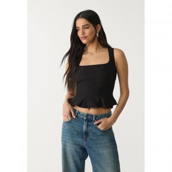 Top Baschina Nero M Stradivarius
