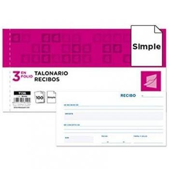 Livre de bord Talonario Liderpapel 3/F Original T136 sans matrice