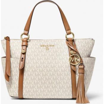 Bolso de Hombro Michael Kors Sullivan Tote Pequeño con Estampado de Logotipos, Color Marrón