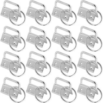 50Pcs Key Fob Hardware with 25mm Ring for DIY Luggage Strap