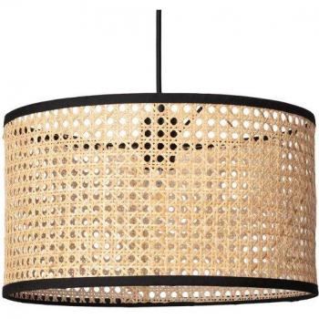 Lámpara IluminaHuella: Ratán y LED