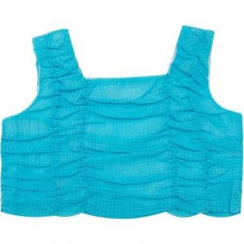 2022 Summer Girls' Pleated Vest with Suspenders