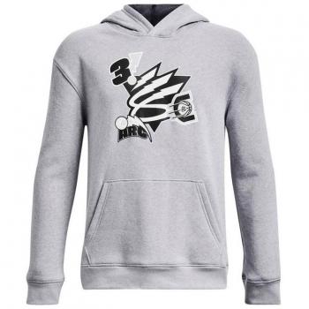 Pull à capuche Under Armour Curry Enfant Big Splash Gris