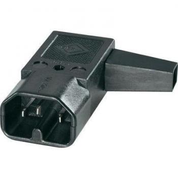 Mât de connexion secteur 10 A noir, 2 pôles + PE (K & B 42R042211)