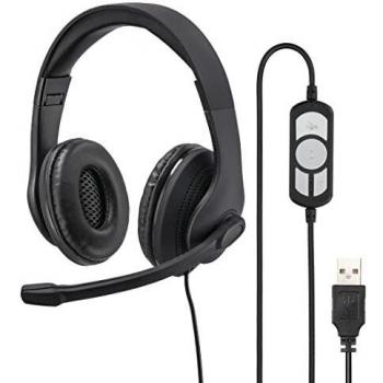 Cuffie USB Hama HS-USB300 con Microfono Nero
