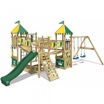 WICKEY Aire de jeux Smart Queen avec Bac à Sable et Échelle d'Escalade