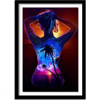 Scenic Coconut Tree Diamond Art