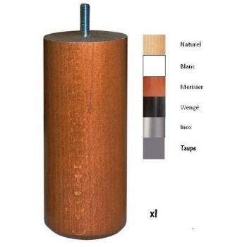 Pied de lit Hêtre MARGOT S4R-55X150 Vernis naturel Cylindrique