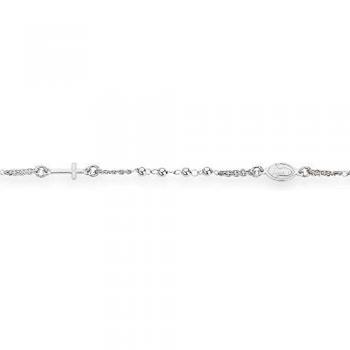 Bracciale Rosari Amen in Argento Rodio