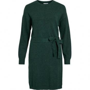 Vila Damenstrickkleid “VIRIL” – Oberarmkappe, Gürtel, L/S