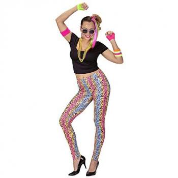 80er Jahre Party Outfit für Frauen mit Leopardenmuster