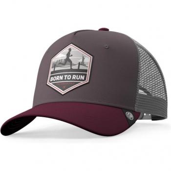 Gorra Born to Run Gris / Rojo