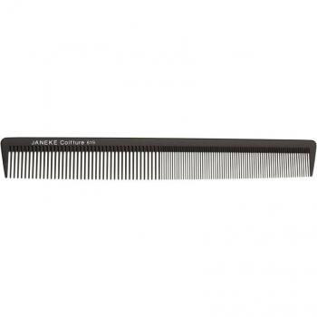 Janeke Black Line Fine Teeth Waving Comb for Heat Hairstyling 1 pc