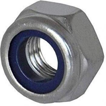 Dado esagonale autobloccante inox A2 M5 con corona serrata