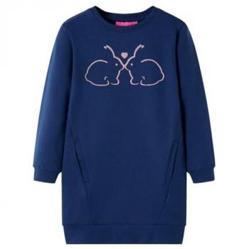 Navy Sweatshirt Dress for Kids 116