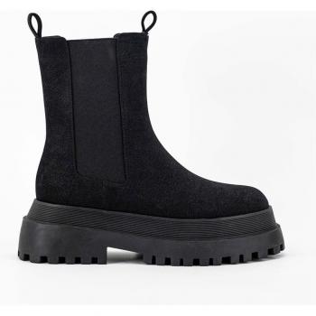 Botas de ante con elásticos MIM TELMA BEIGE