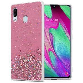 Cover Silicone Tpu Rosa Brillante A40
