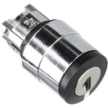 Schneider Electric ZB4BG310 Interruttore a Chiave Ø22 mm Cromo Nero 1pz