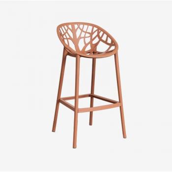 Sklum Tabouret hauteur polypropylène Ores Rouille, 75 cm
