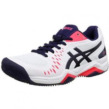 ASICS Kids Unisex Gel-Challenger 12 Clay Trekking Shoe – Weiß/Peacoat, EU 32