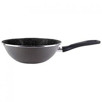 Magefesa K2 Gransasso Wok 28, Acero Esmaltado Vitrificado Gris