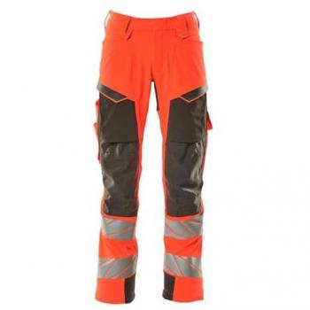 Hose “Mascot” 76C49 – Ultimate Stretch, Hi‑Vis Rot/Dunkelanthrazit, Knietaschen
