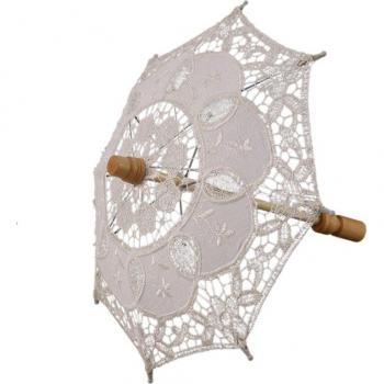 Sombrilla de encaje para niños, 12 pulgadas, sombrilla vintage de boda