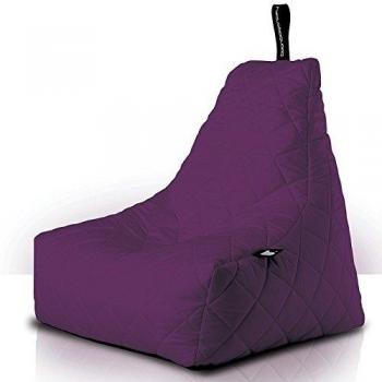 Outdoor Berry Quilted Bean Bag