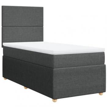 Grey Pillow-Top Mattress 100x200cm with Coil Support – VidaXL