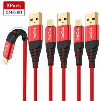 TOPK USB C Cable [3Pack 2M]