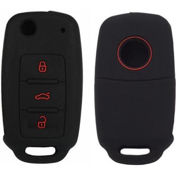 Funda de silicona para llave de coche 3 botones Skoda Rapid