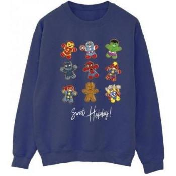 Sweatshirt Marvel Lady Gingerbread Avengers Noir L