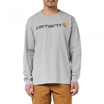 Carhartt EMEA Signature Graphic Langarmshirt Grau XL
