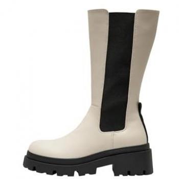 ONLY Damenstiefel 15304996 elastisch Écru 39