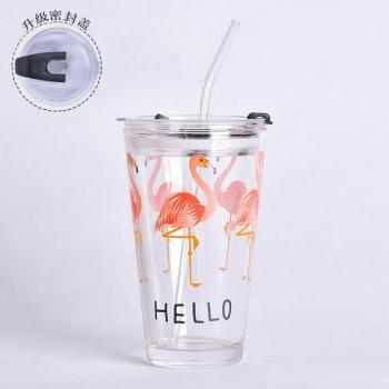500 ML Flamingo Animal Milk & Coffee Glass