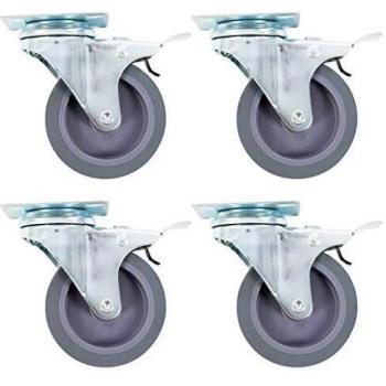 Vidaxl Heavy Duty Swivel Casters, Set of 8 (75 mm)