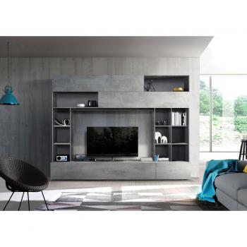 INOSIGN Wohnwand Praktiko in Beton-Optik